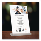 Global Printed Products Acrylic Sign Holder with Dual Function Base, 5 x 7 Insert (GPUSGNHAB5X7) Each