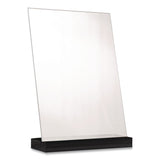 Global Printed Products Acrylic Sign Holder with Black Angled Base, 5 x 7 Insert (GPUSGNHAB5X7BK) Each