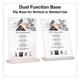 Global Printed Products Acrylic Sign Holder with Dual Function Base, 8.5 x 11 Insert (GPUSGNHAB8511) Each