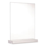 Global Printed Products Acrylic Sign Holder with Dual Function Base, 8.5 x 11 Insert (GPUSGNHAB8511) Each