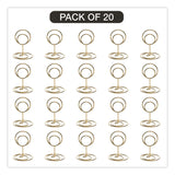 Global Printed Products Decorative Wire Card Holders, Gold Frame, 20/Pack (GPUWRHLDRGLD) Pack of 20