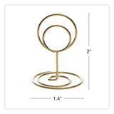 Global Printed Products Decorative Wire Card Holders, Gold Frame, 20/Pack (GPUWRHLDRGLD) Pack of 20