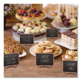 Excello Global Products® Mini Chalkboards, Black Surface, Brown Frame, 2.9 x 3.9, 10/Pack (EXOMINICHLK) Pack of 10