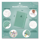 Clever Fox® Reading Journal, Room for 55 Book Reviews (Two Pages per Review), Mint Cream Cover, 8.3 x 5.8 Sheets (LFX8N1U0MT26S) Each