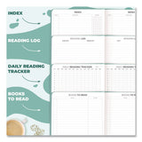 Clever Fox® Reading Journal, Room for 55 Book Reviews (Two Pages per Review), Mint Cream Cover, 8.3 x 5.8 Sheets (LFX8N1U0MT26S) Each
