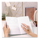 Clever Fox® Reading Journal, Room for 55 Book Reviews (Two Pages per Review), Mint Cream Cover, 8.3 x 5.8 Sheets (LFX8N1U0MT26S) Each