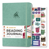 Clever Fox® Reading Journal, Room for 55 Book Reviews (Two Pages per Review), Mint Cream Cover, 8.3 x 5.8 Sheets (LFX8N1U0MT26S) Each