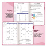 Clever Fox® Fitness and Food Journal, 90-Day Daily/Monthly Format, Engraved Health/Athletics Artwork, Fushia Cover, 8.3 x 5.8 Sheets (LFXCFFNFJFUCH) Each