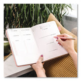 Clever Fox® Self-Care Journal, Undated 90-Day Daily/Weekly/Monthly Format, Light Pink Cover, 8.3 x 5.8 Sheets (LFXOGA9GL3V1E) Each