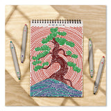 Lifelines® FlowArt Dot-By-Letter Coloring Book, Landscapes, with 4 Double-Sided Markers, All Ages, 20 Pages (LLN165008) Each