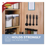 Command™ Small Wire Hooks, Small, Plastic/Metal Wire, White, 0.5 lb Capacity, 6/Pack (MMM17067CLR6ES) Each