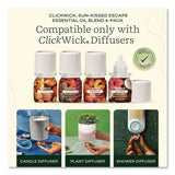 Lifelines® ClickWick Sunkissed Escape Essential Oil Set, Coconut Hibiscus/Desert Winds/Peach Velvet/Vanilla Tangerine, 0.25 oz Bottle (LLNLL113008) Each
