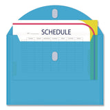 C-Line® Reusable Poly Envelope, Hook/Loop Closure, 9.37 x 13, Randomly Assorted Colors (CLI58000) Each