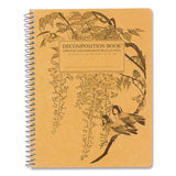 DECOMPOSITION® Spiral Composition Book, Medium/College Rule, Leafy Perch, (80) 9.75 x 7.5 Sheets (DCP16998) Each
