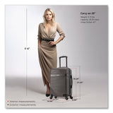 InUSA Luggage Resilience 20" Hardside Carry-On Suitcase, 14.96 x 8.66 x 21.65, Charcoal (WLBIURES00SCOA) Each