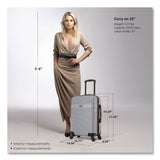 InUSA Luggage Resilience 20" Hardside Carry-On Suitcase, 14.96 x 8.66 x 21.65, Silver (WLBIURES00SSIL) Each