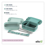 ello® Lunch Stack Bento Box, 2 Containers, 5.24 x 7.13 x 4.41, Mint Chip (LFC62124449356) Each