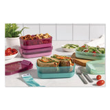 ello® Lunch Stack Bento Box, 2 Containers, 5.24 x 7.13 x 4.41, Mint Chip (LFC62124449356) Each