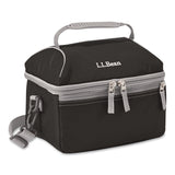 L.L.Bean® Flip-Top Insulated Lunch Box, 9 x 5 x 7, Black (LLB0SUL710000) Each