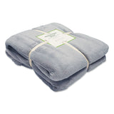 L.L.Bean® Wicked Plush Throw, 50 x 60, Cadet Blue (LLB30278124) Each