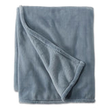 L.L.Bean® Wicked Plush Throw, 50 x 60, Cadet Blue (LLB30278124) Each