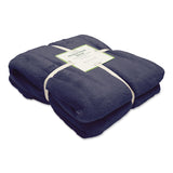 L.L.Bean® Wicked Plush Throw, 50 x 60, Navy (LLB30278174) Each
