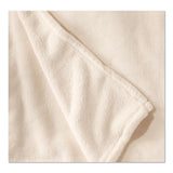 L.L.Bean® Wicked Plush Throw, 60 x 80, Antique White (LLB302782455) Each