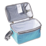 L.L.Bean® Flip-Top Insulated Lunch Box, 9 x 5 x 7, Surf Blue (LLB502871704) Each