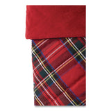 L.L.Bean® Tartan Velvet Stocking, 8.5 x 22, Red Plaid (LLB521381973) Each
