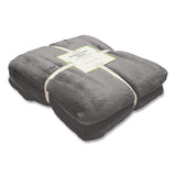 L.L.Bean® Wicked Plush Throw, 50 x 60, Charcoal Gray Heather (LLB3027816986) Each