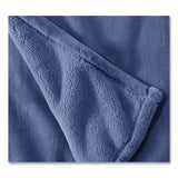 L.L.Bean® Wicked Plush Throw, 60 x 80, Deep Blue (LLB3027821498) Each
