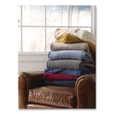 L.L.Bean® Wicked Plush Throw, 60 x 80, Charcoal Gray Heather (LLB3027826986) Each