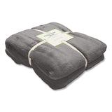 L.L.Bean® Wicked Plush Throw, 60 x 80, Charcoal Gray Heather (LLB3027826986) Each