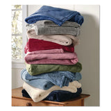 L.L.Bean® Wicked Plush Throw, 60 x 80, Deep Olive (LLB30278236685) Each