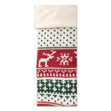 L.L.Bean® Fair Isle Christmas Stocking, 7.5 x 24, Red Fair Isle Print (LLB52138249745) Each
