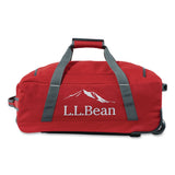 L.L.Bean® Adventure 22" Polyester Telescoping Carry-On Travel Duffel with Wheels, 22 x 12 x 9, Dark Red (LLB52071141385) Each