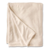 L.L.Bean® Wicked Plush Throw, 50 x 60, Antique White (LLB302781455) Each