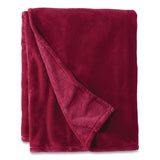 L.L.Bean® Wicket Plush Throw, 50 x 60, Mountain Red (LLB302781440) Each