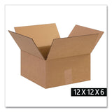 National Brand Shipping Boxes, Regular Slotted Container (RSC), 12" x 12" x 6", Kraft, 25/Bundle (WLB121206) 1 BD