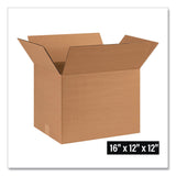 National Brand Shipping Boxes, Regular Slotted Container (RSC), 12" x 16" x 12", Kraft, 25/Bundle (WLB161212) 1 BD