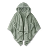 L.L.Bean® Cozy Sherpa Wearable Throw, 58 x 60, Silver Sage (LLB51484649461) Each