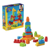 Mattel MEGA BLOKS Let's Build It, Ages 1 to 3, 40 Pieces (MTTHKN40) Each