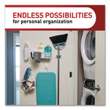 Command™ Closet Organization Essentials Variety Kit, Broom Gripper and (2) Utility Hooks, Plastic, White, Supports 4 lb, 3/Pack (MMM17235ES) Pack of 3