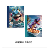 Eccolo Composition Notebooks, Wide/Legal Rule, Dino or Shark, Randomly Assorted, (80) 9.75 x 7.5 Sheets (WLBST844D) Each