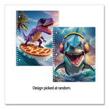 Eccolo One-Subject Notebook, Wide/Legal Rule, Dino or Shark, Randomly Assorted, (80) 11 x 8.5 Sheets (WLBST845D) Each