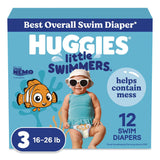 Huggies® Little Swimmers, Size 3, 16 lbs to 26 lbs, 12/Pack, 8 Packs/Carton (KCM18339) Case of 8