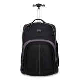 Targus® Compact Rolling Backpack, Fits PC Laptops Up to 16" and MacBook Pros Up to 17", 13.8" x 9" x 19", Black (TRGTSB750US) Each