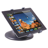 Kantek Stand for 7" to 10" Tablets, Swivel Base, Plastic, Black (KTKTS710) Each