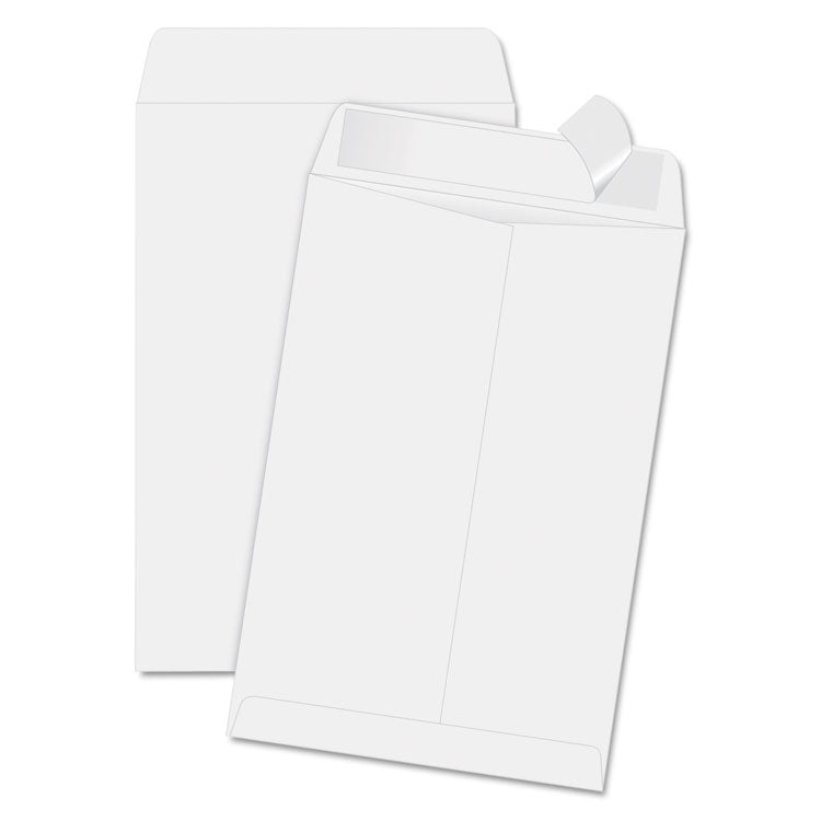 Quality Park™ Redi-Strip Catalog Envelope, #1 3/4, Cheese Blade Flap, Redi-Strip Adhesive Closure, 6.5 x 9.5, White, 100/Box (QUA44334) Box of 100
