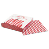 Bagcraft Grease-Resistant Paper Wraps and Liners, 12 x 12, Red Check, 1,000/Box, 5 Boxes/Carton (BGC057700) Case of 5000